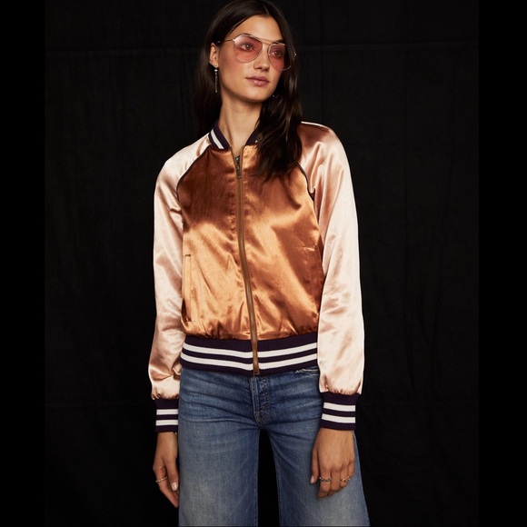 MOTHER Jackets & Blazers - 📸🆕 Mother ✦ The Letterman Zip Jacket ✦ Satin ✦